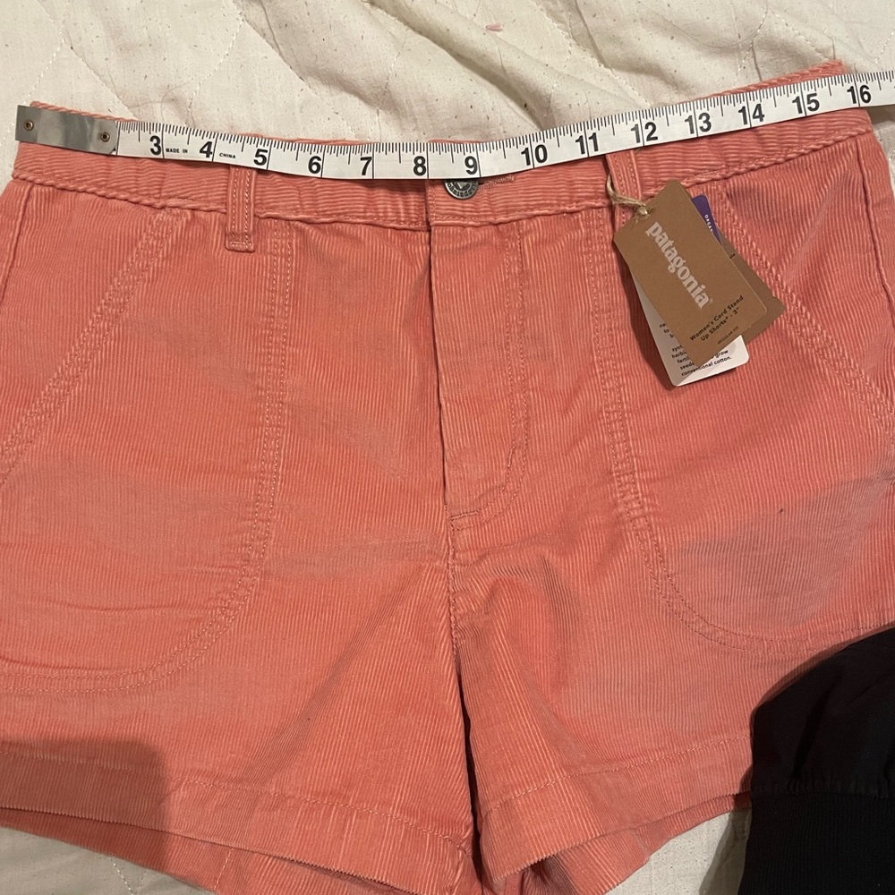 Patagonia, size 10, salmon pink corduroy shorts. - Picture 8 of 8